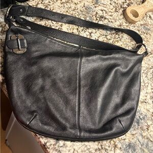 Furla Black Leather Hobo Bag